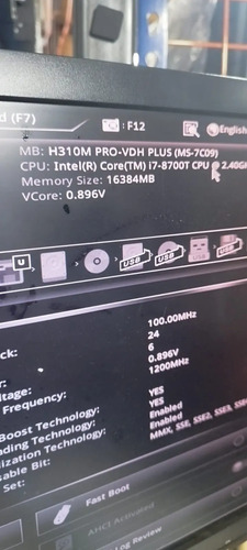 Kit Placa Lga 1151 Procesador Core I7 8700 8gb Ram Ddr4 Negro - Imagen 2