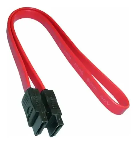 Cable Sata Datos Pc Placa Madre Disco Duro Rojo Rojo - Imagen 2