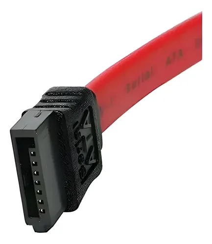 Cable Sata Datos Pc Placa Madre Disco Duro Rojo Rojo