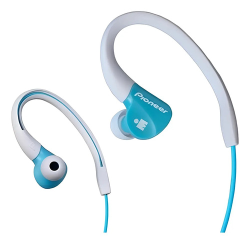 Audifonos Pioneer Ironman Se-e3m-gr Aqua Deportivos Celeste